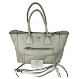 Prada Pebbled Leather Shopper Tote
