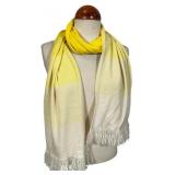 Vintage Chanel Yellow Color Block Knit Scarf