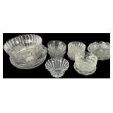 Assortment of Heisey and Pressed Glass Bowls