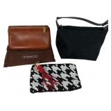 A Trio of Vintage Coach and Ferragamo Bags