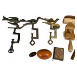 Antique Sewing Birds and Curio Sewing Notions Coll