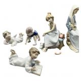 Five Lladrï¿½ and Nao Porcelain Figurines