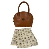 Vintage MCM Nature Line Leather Dome Satchel