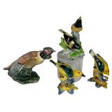 Four Stangl Pottery Ceramic Bird Figurines