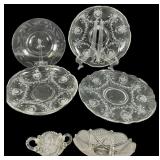 Six Pieces of Assorted Heisey Serving Pieces