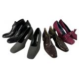 Assortment of Vintage Designer Block Heel Shoes