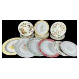Assortment of Ceramic Floral and Fruit Plates