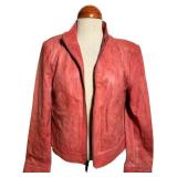 Vintage DKNY Pink Lambskin Leather Jacket
