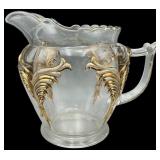 A.H. Heisey 1900 Winged Scroll Glass Pitcher