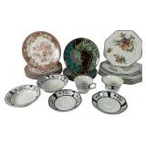 Group of Mixed English and Chinese Tableware