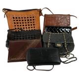 Assortment of Vintage Leather Fashion Purses