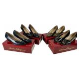 Four Pairs of Vintage Salvatore Ferragamo Pumps