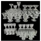 Forty-four Piece Collection of Vintage Clear Press