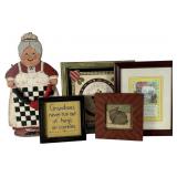 Assorted Country Wall Decor with Grandma Checkers
