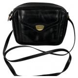 Vintage Gucci Black Leather Crossbody Bag