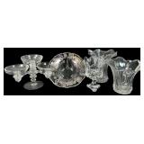 Assortment of Vintage Heisey Clear Glass Tableware