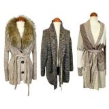 Three Chico's and Lianne Barnes Cardigans