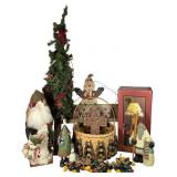 Assortment of Seasonal Holiday Tabletop Decor