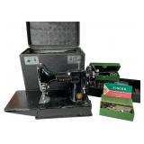 Singer 221 Featherweight Sewing Machine Bundle