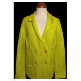 Chanel Chartreuse Mohair Double-Breasted Jacket