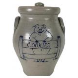 Rockdale Union Stoneware Pig Cookie Jar