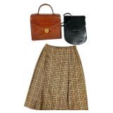 Roger Vivier Bag, Loro Piana Skirt, and Purse