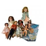 Assortment of Vintage and Antique Dolls