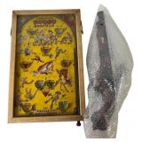 Poosh-M-Up Bagatelle Game and Garnier Decanter