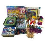 Group of Disney and Pixar Themed Toys and Games