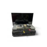 LG Monitor, Sony DVD Player, and Panasonic VCR