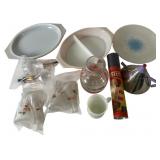 Assortment of Vintage Pyrex and American Glassware