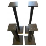 Assortment of Four Black Speaker Stands