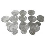 Set of Twelve Cut Glass Champagne Coupes