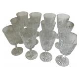 Cut Crystal Stemware Set in Lismore Pattern