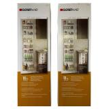 Two ClosetMaid 18-Inch 8-Tier Wall and Door Racks