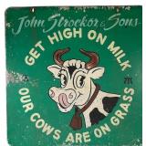 John Strockoz & Sons Advertising Metal Sign