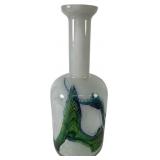 Large Modernist Hand-Blown Art Glass Vase