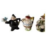 Three Roy Simpson for J. Luber Ceramic Teapots