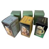 Six Vintage Ceramic Lidded Steins and Decanters