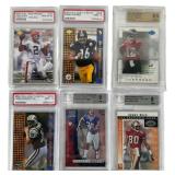 Eight Graded NFL Football Cards PSA and BGS