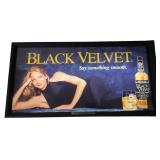 Black Velvet Canadian Whisky Lighted Bar Sign