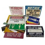 Assortment of Industrial and Safety Signs