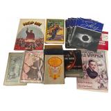 An Assortment of Vintage Books and Sheet Music