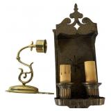 Two Lion Electric Tudor Style Wall Sconces