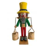 15.25 In Steinbach Wooden Water Carrier Nutcracker