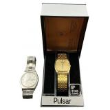 Two Pulsar Quartz Wristwatches