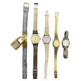 Assortment of Five Vintage Ladies Wristwatches