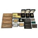 Group of Vintage Hess's Promotional Desk Items