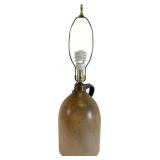 Lewis Jones Pittston PA Stoneware Jug Lamp