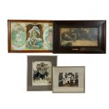 Group of Four Framed Photos and Lithographs
